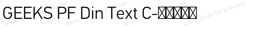 GEEKS PF Din Text C字体转换